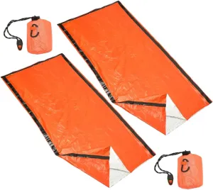 Mikikit 2pcs Portable Sack with Compression Storage for Camping Hiking and Emergency Survival Lightweight and Easy to Carry