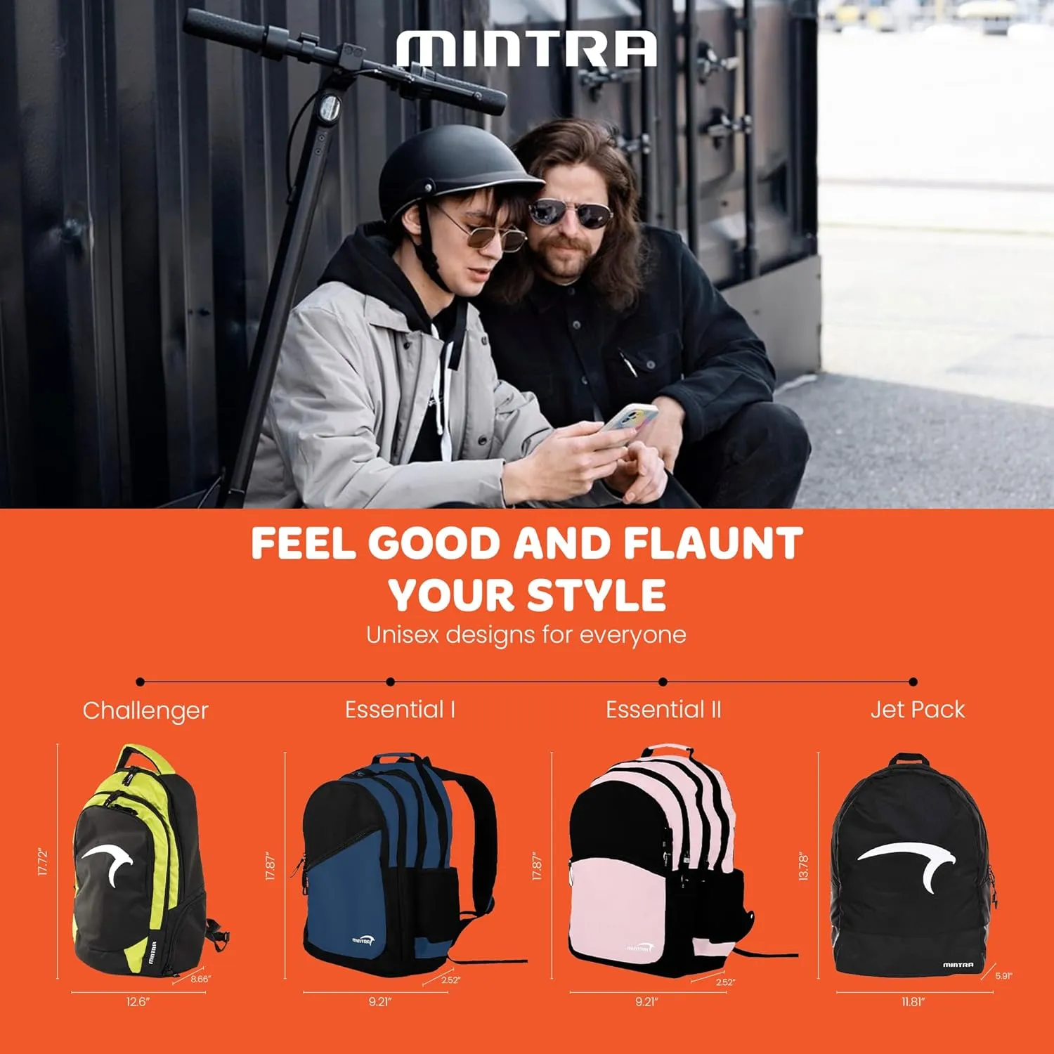 Mintra Sports Backpacks (Haute Red, Challenger)