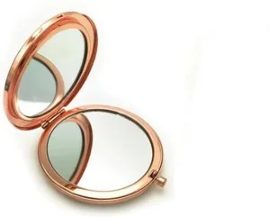 Mirror Portable Women Metal Makeup Mirror Hand Pocket Folded-Side Cosmetic Make Up Mirror Mirror