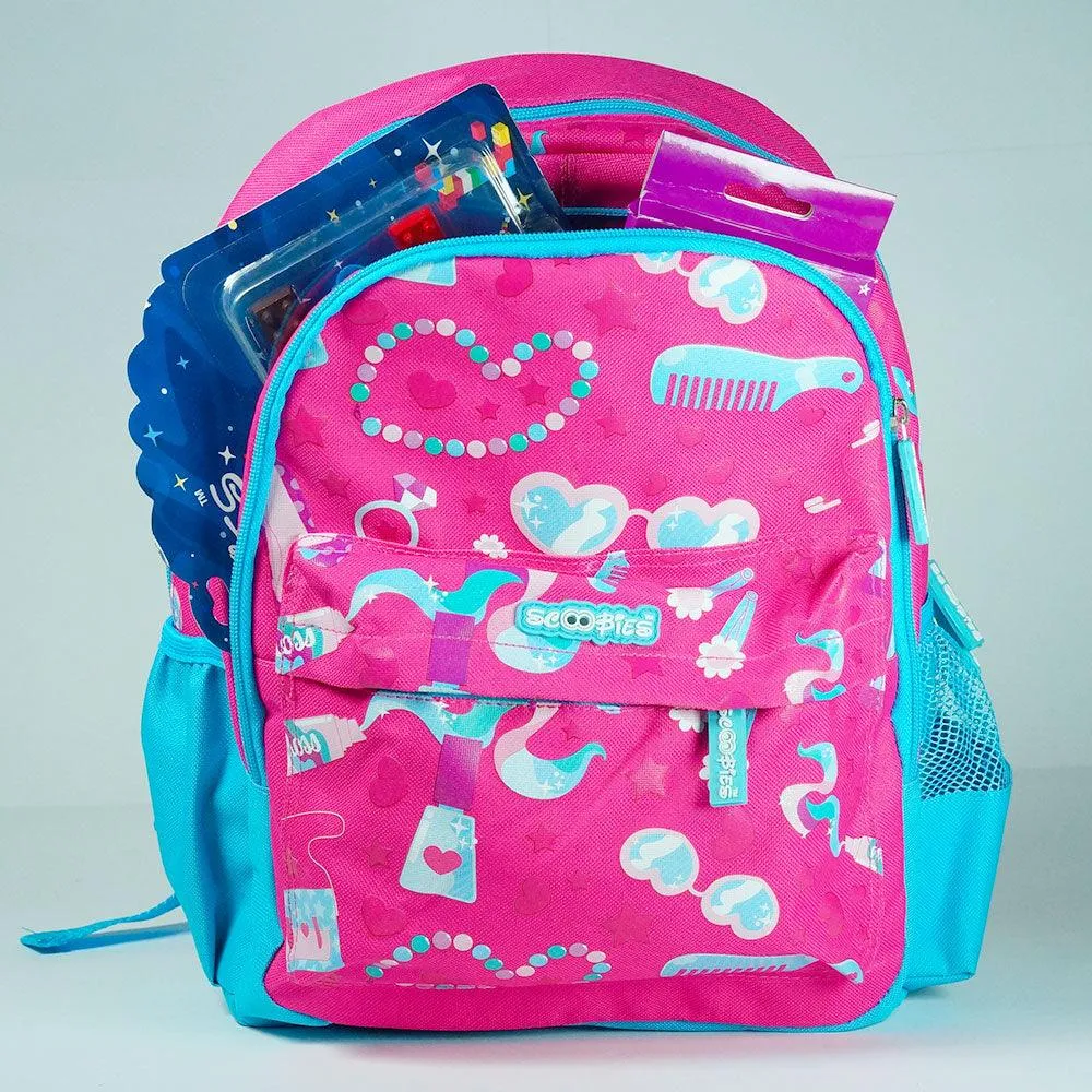 Miss Oolala Bag  | Chic Design | Make-up Print  | Girls Fav  |  Dual Water Sleeves |  3 Compartments |  Separate A4 Size Pocket