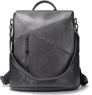 molshine Anti Theft Backpack,Fashion Casual Travel PU Leather Daypack Bag Shoulder Rucksack Handbags for Women HB041