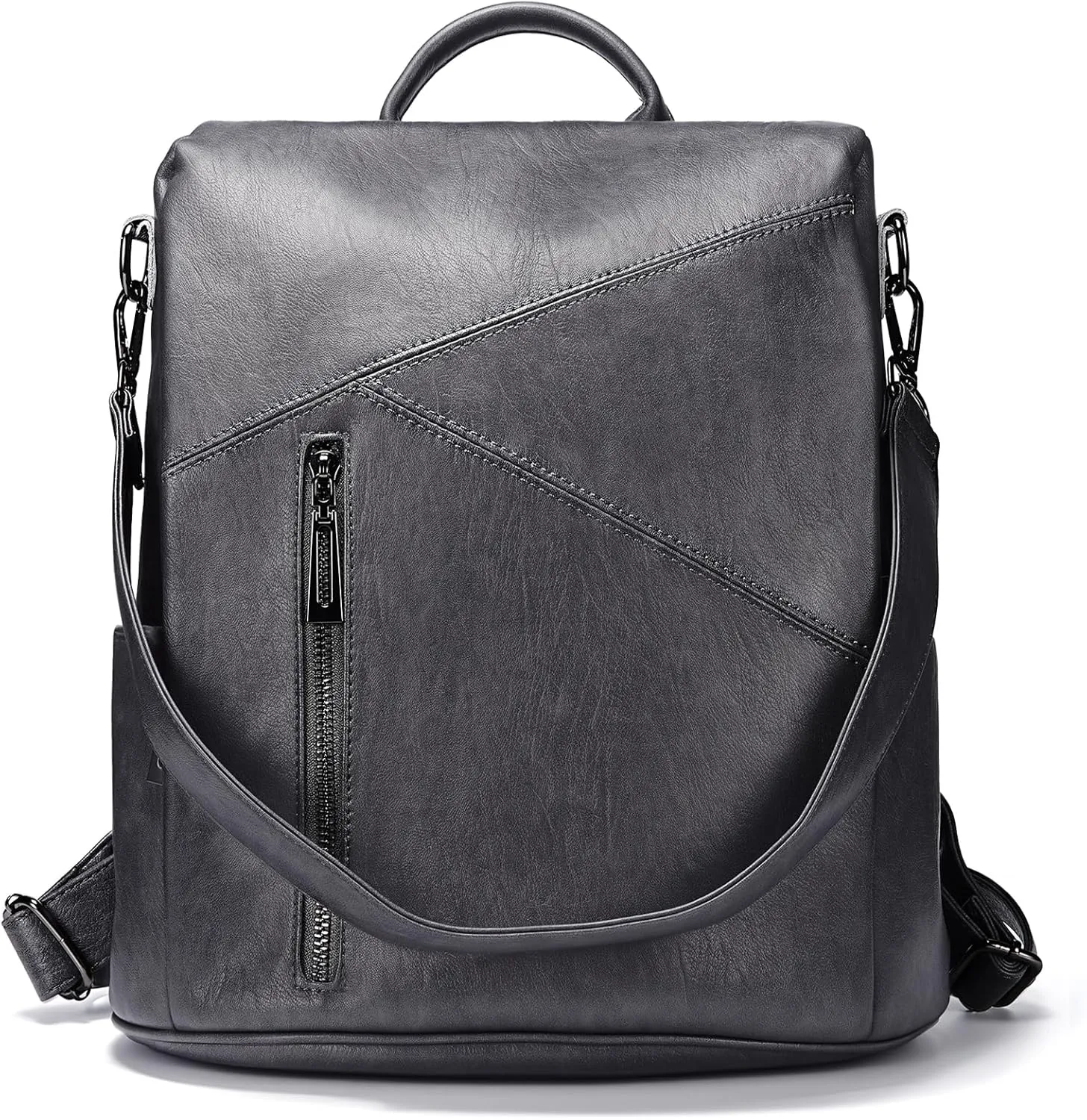 molshine Anti Theft Backpack,Fashion Casual Travel PU Leather Daypack Bag Shoulder Rucksack Handbags for Women HB041