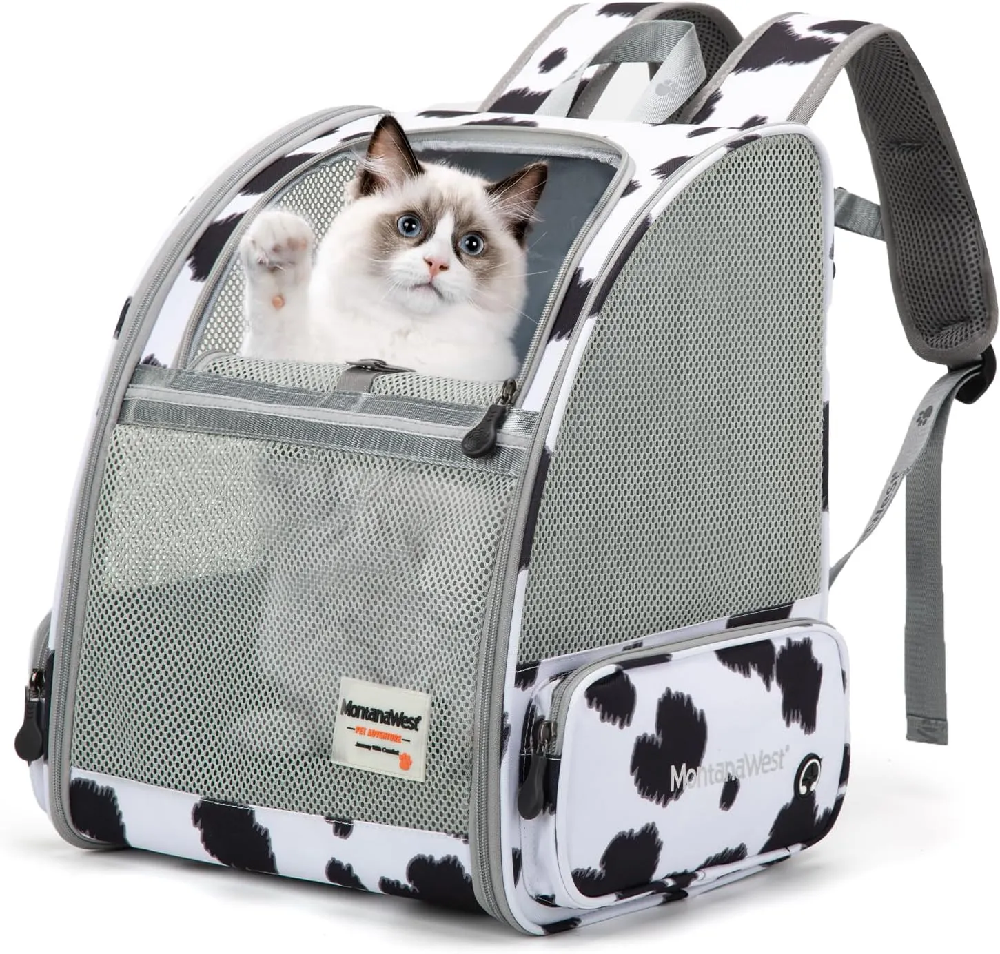 Montana West Cat Carrier Backpack for Small Medium Dog & Puppies with Breathable Mesh for Hiking Camping Backpack