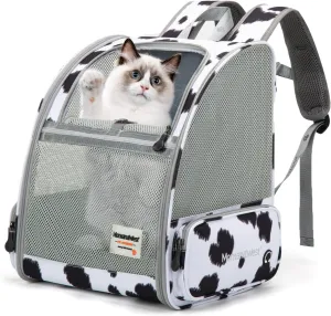 Montana West Cat Carrier Backpack for Small Medium Dog & Puppies with Breathable Mesh for Hiking Camping Backpack
