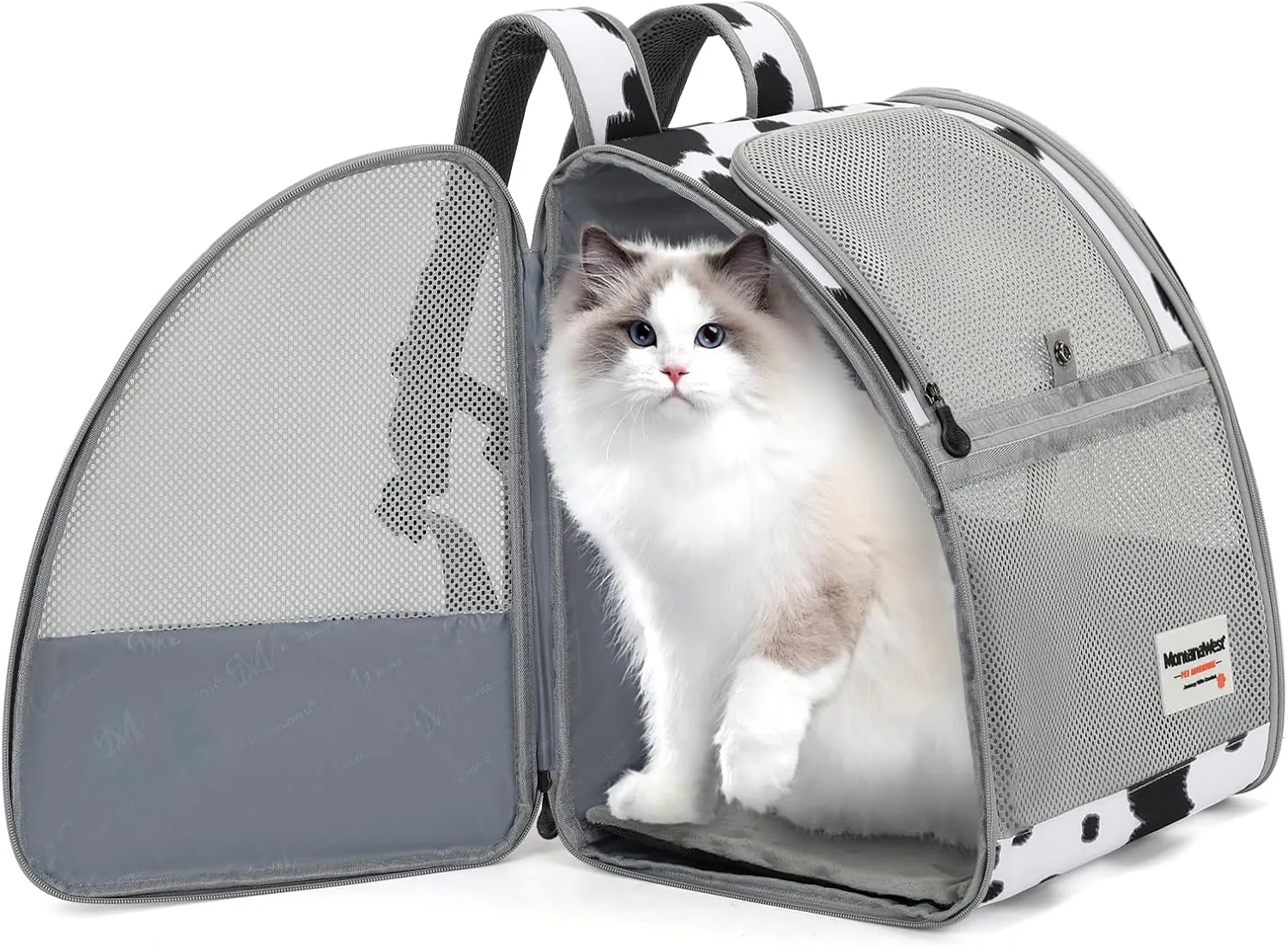 Montana West Cat Carrier Backpack for Small Medium Dog & Puppies with Breathable Mesh for Hiking Camping Backpack