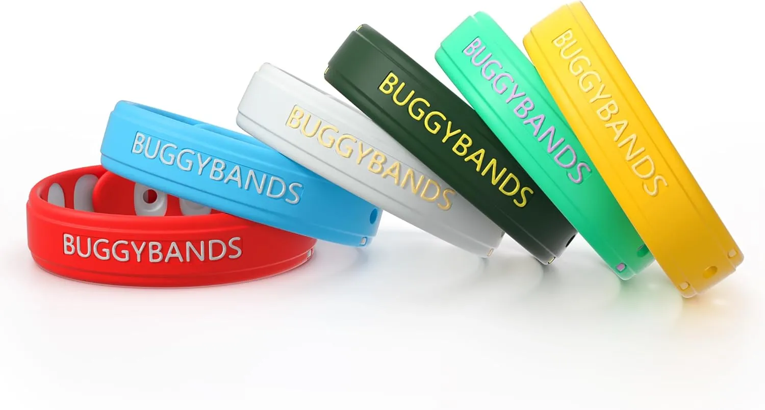 Mosquito Repellent Bracelets, 6 Pack Silicone Mosquito Repellent Wristbands, DEET-Free Insect & Bug Repellent Wrist Bands for Adults and Kids Indoor Outdoor