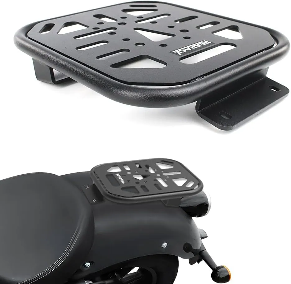 Motorcycle Rear Luggage Rack Compatible with Royal Enfield Super Meteor 650 2023-2024 Rear Storage Rack Cargo Carrier