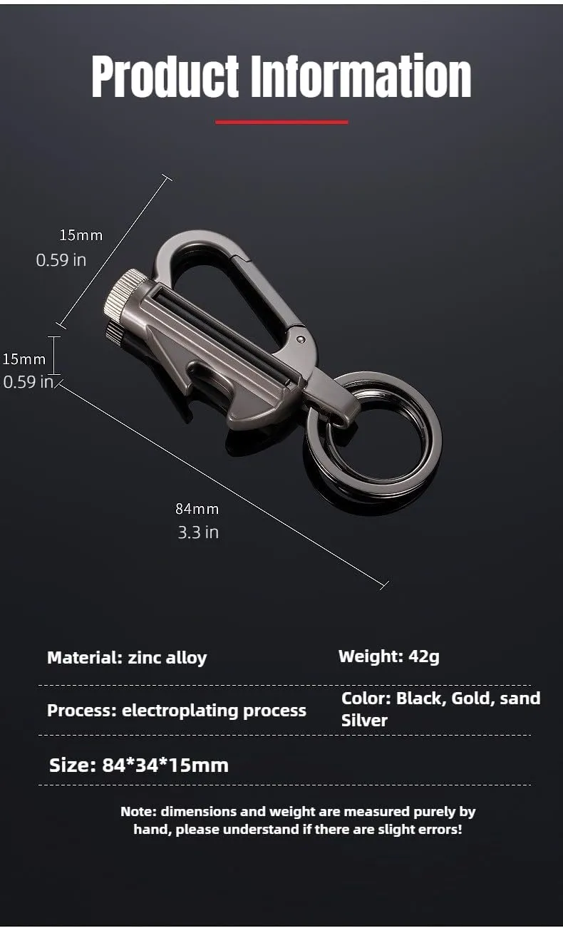 Multi-Function Kerosene Lighter Keychain with 10,000-Strike Matches - Outdoor & Camping Enthusiasts