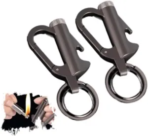 Multi-Function Kerosene Lighter Keychain with 10,000-Strike Matches - Outdoor & Camping Enthusiasts