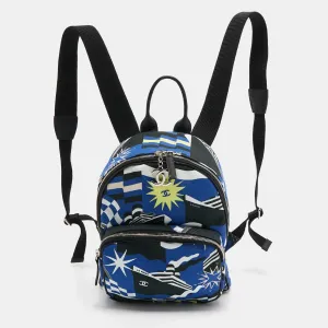 Multicolor Printed Canvas La Pausa Bay Backpack