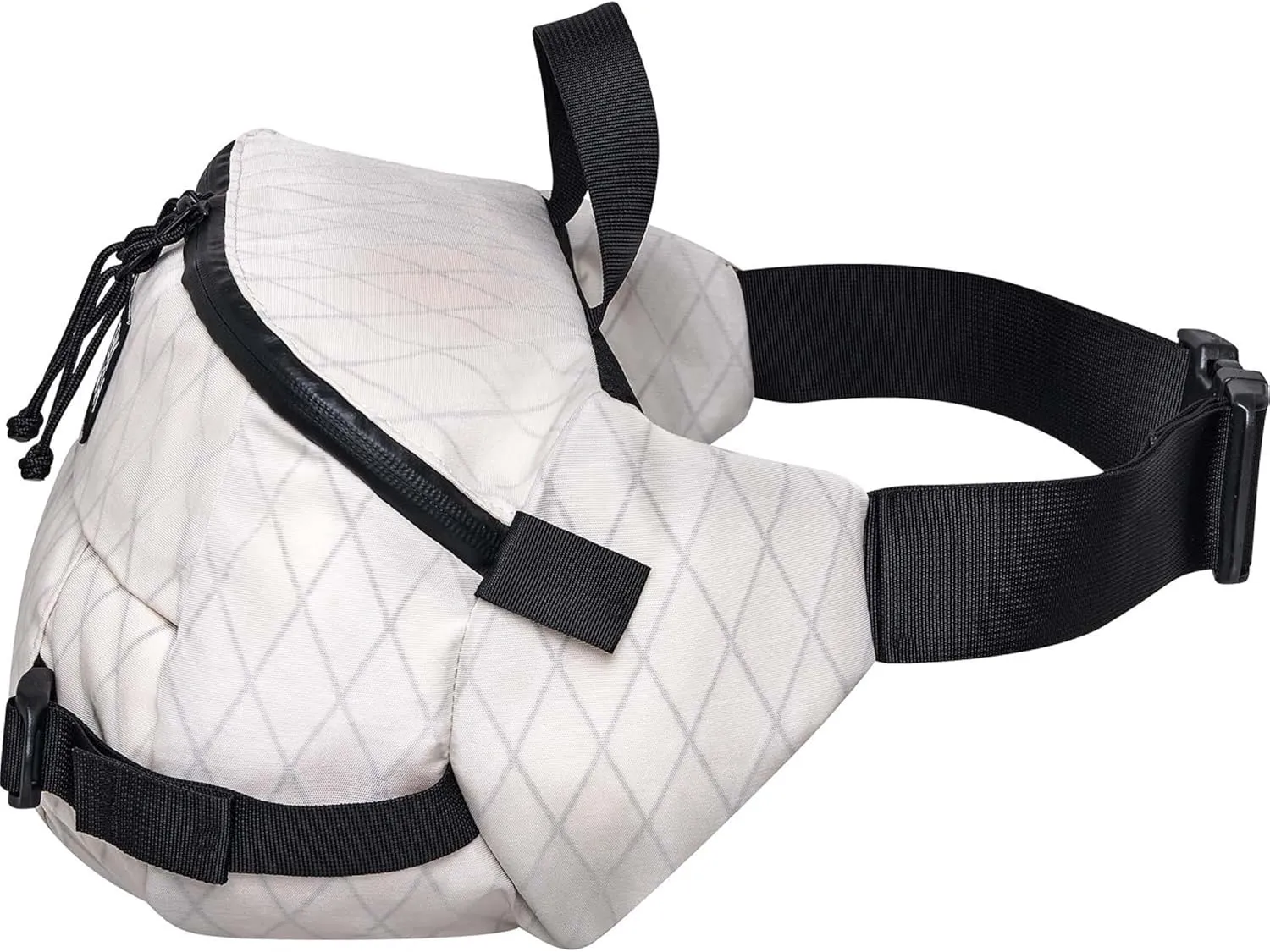 Mystery Ranch Hip Monkey Fanny Pack - Adjustable Hip or Shoulder Bag Perfect for Travel, Hiking & Everyday Carry - 8L, White X Grid