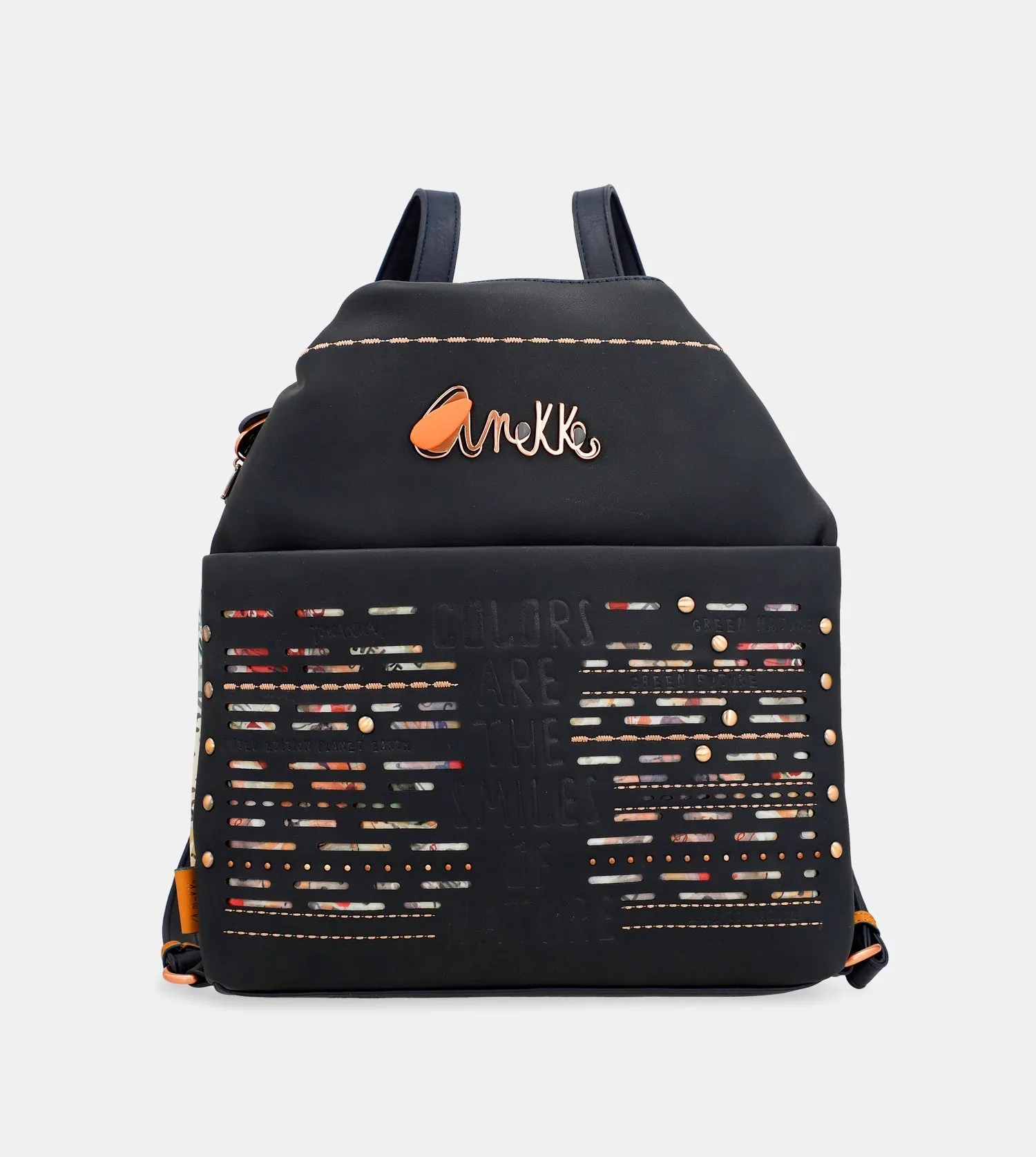 Nature sac dos Cabriolet en Navy Bag Bluetooth-enabled Pachamama un à Sophisticated Blue