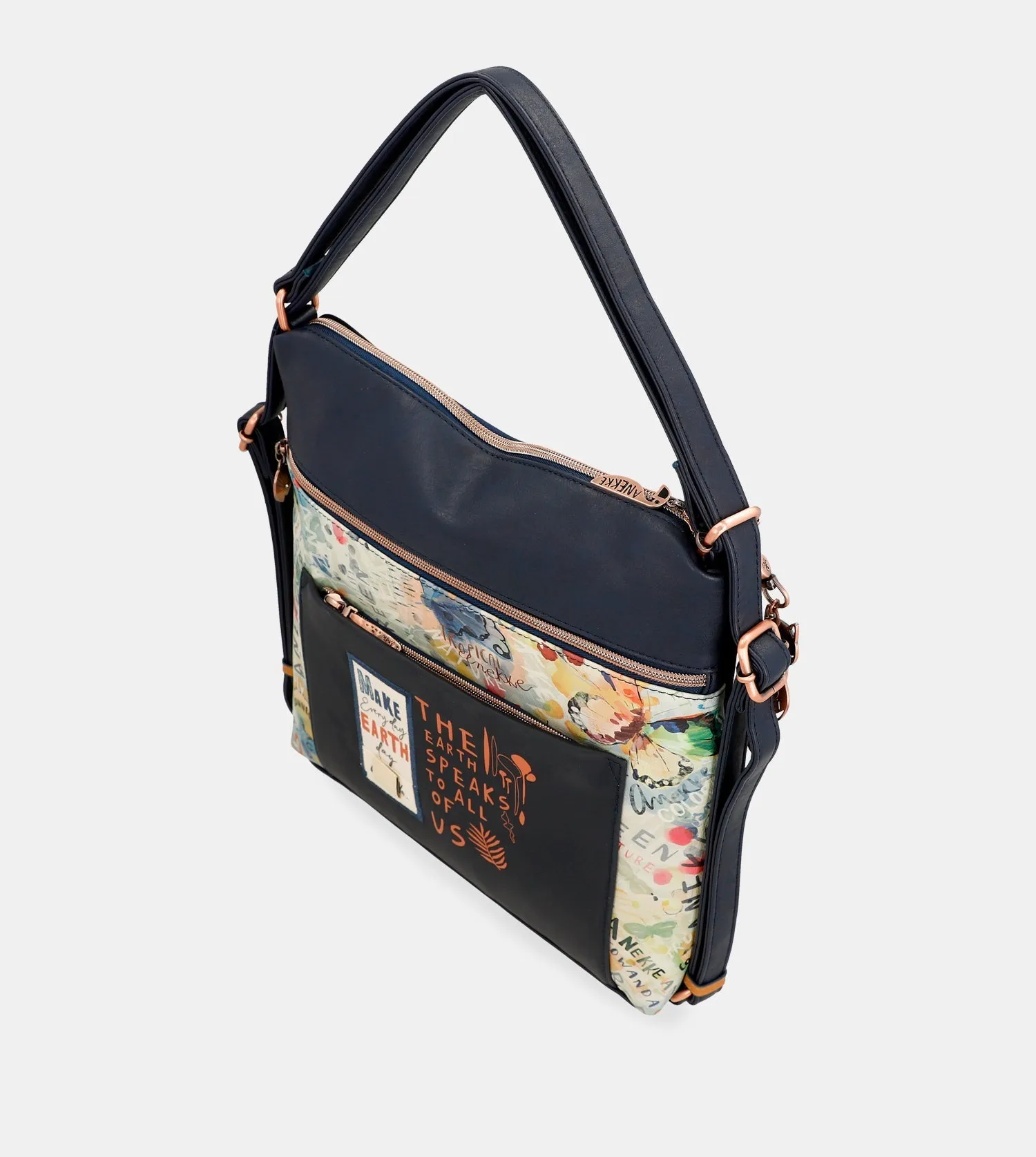 Nature sac dos Cabriolet en Navy Bag Bluetooth-enabled Pachamama un à Sophisticated Blue
