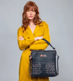 Nature sac dos Cabriolet en Navy Bag Bluetooth-enabled Pachamama un à Sophisticated Blue