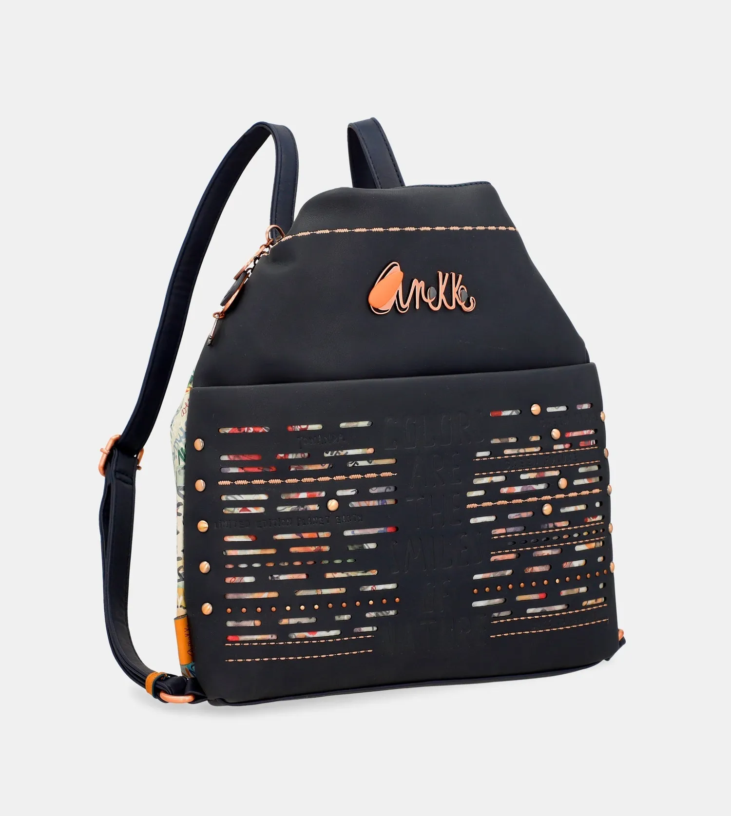 Nature sac dos Cabriolet en Navy Bag Bluetooth-enabled Pachamama un à Sophisticated Blue