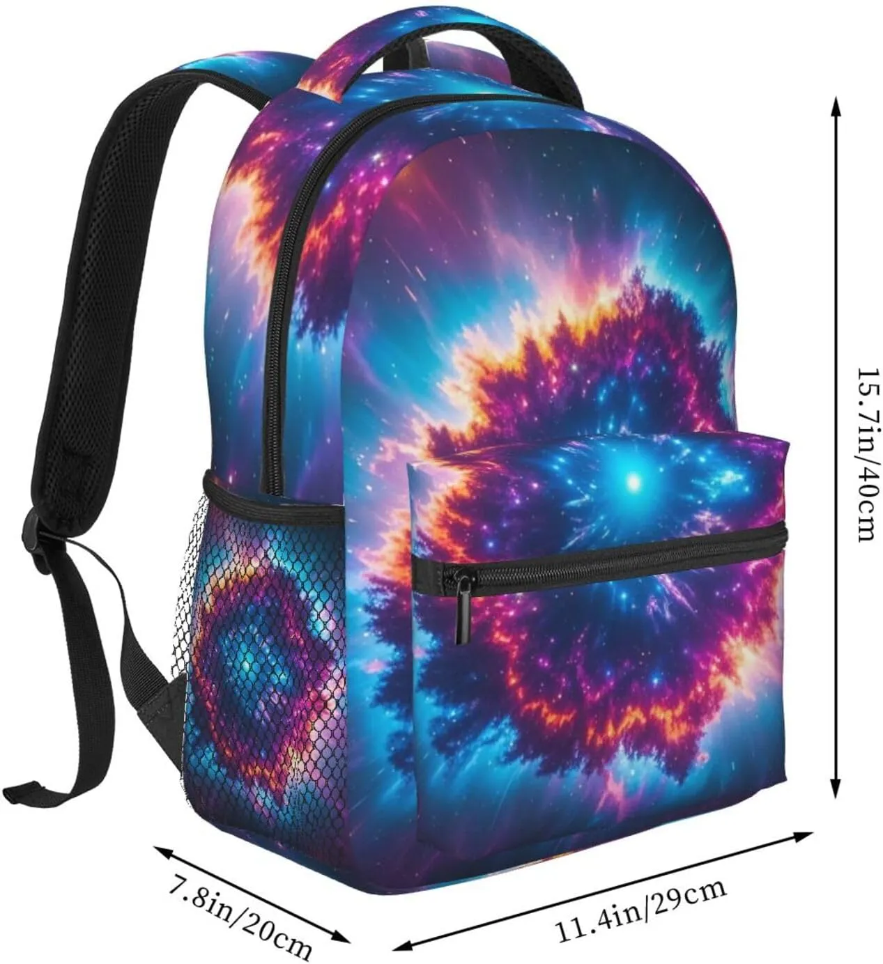 Nebula Explosion Art Adult Backpacks 15 Inch Laptop Backpack Travel Bag for Men Women Gifts