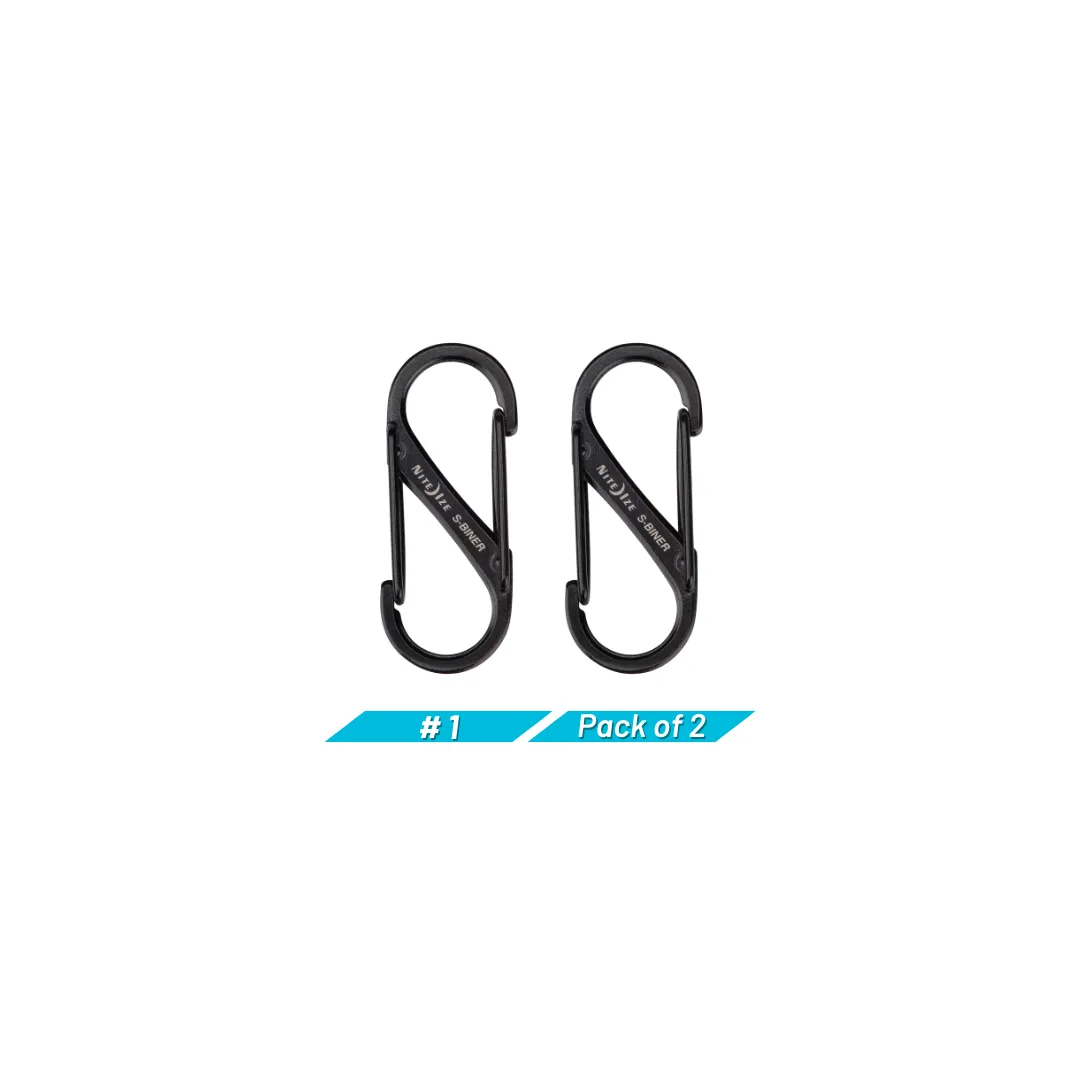 Nite Ize S-Biner Stainless Steel Dual Carabiner #1 - Pack of 2