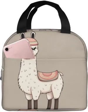 No Drama Llama Lunch Bag for Women Men Adult Insulated Lunch Box Reusable Leakproof Lunch Tote Bags Large Capacity Cooler Food Container Portable Lunchbox for Work Travel