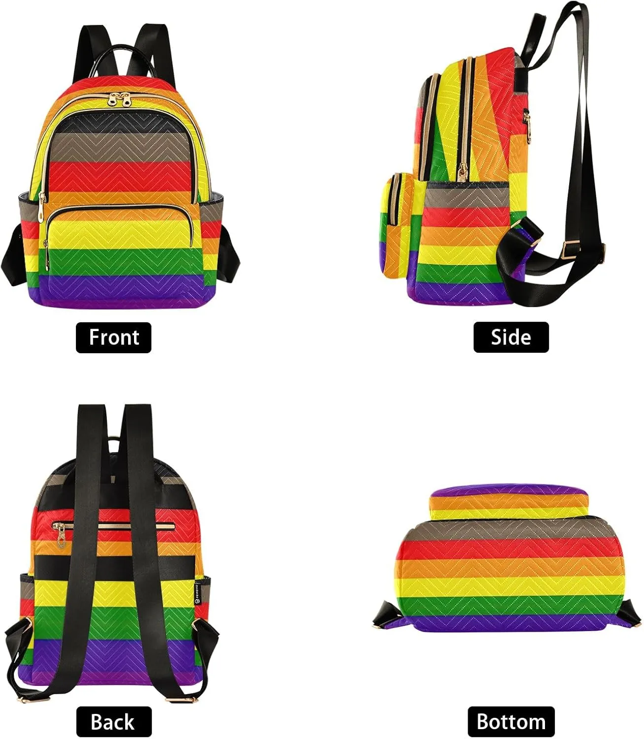 ODAWA Philadelphia Pride Flag Women's Backpack Purse Anti-theft Casual Shoulder Bag Travel Lightweight Backpack