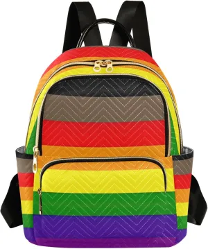 ODAWA Philadelphia Pride Flag Women's Backpack Purse Anti-theft Casual Shoulder Bag Travel Lightweight Backpack