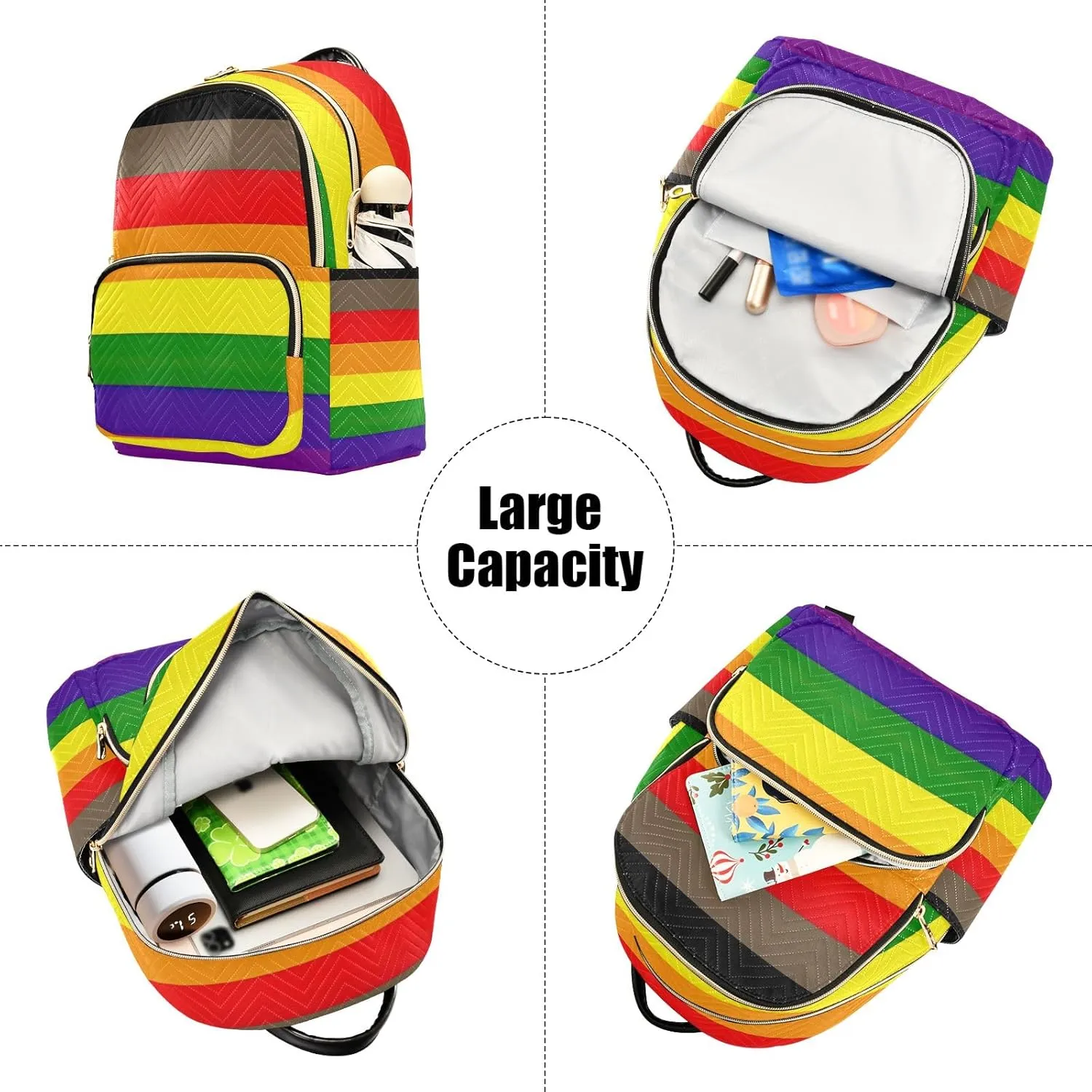 ODAWA Philadelphia Pride Flag Women's Backpack Purse Anti-theft Casual Shoulder Bag Travel Lightweight Backpack