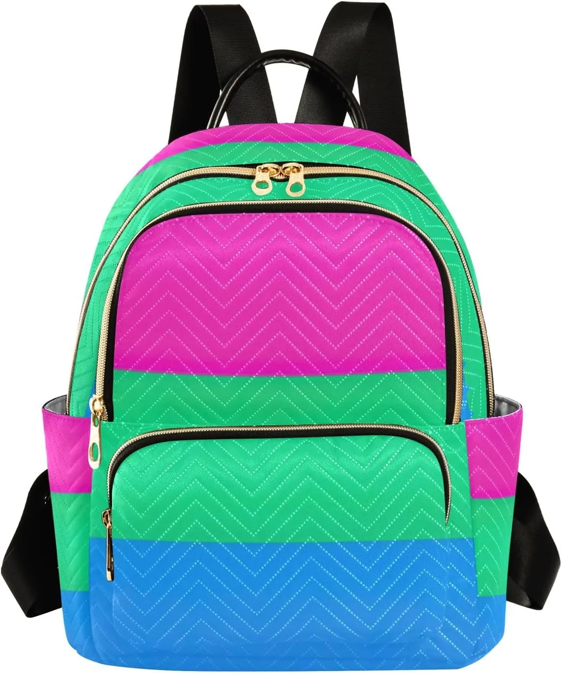 ODAWA Polysexual Pride Flag Womens Backpack Purse Casual Shoulder Bag Travel Lightweight Backpacks