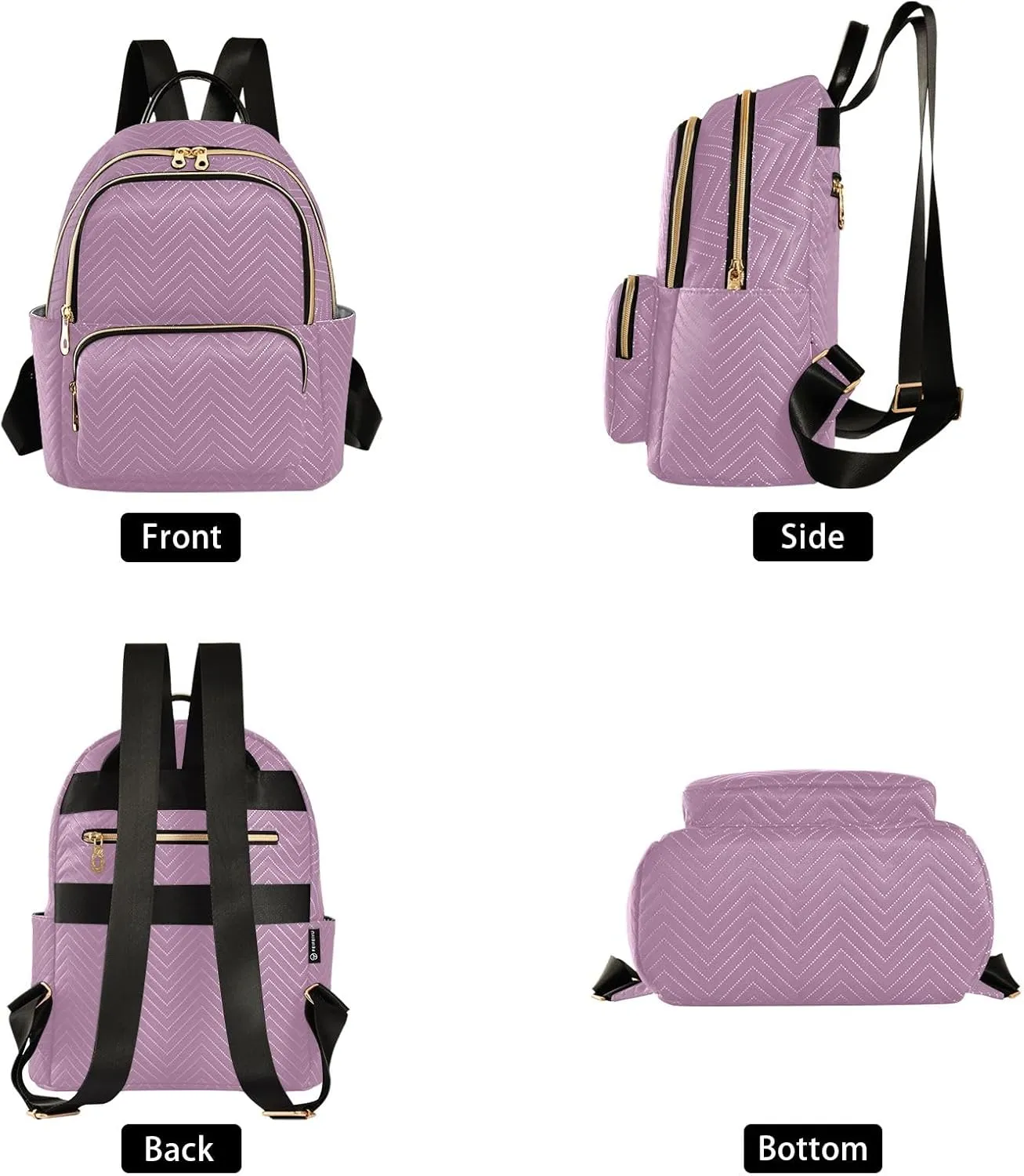 Opera Mauve Women's Backpack Purse Anti Theft Ladies Backpack Travel Lightweight Backpacks