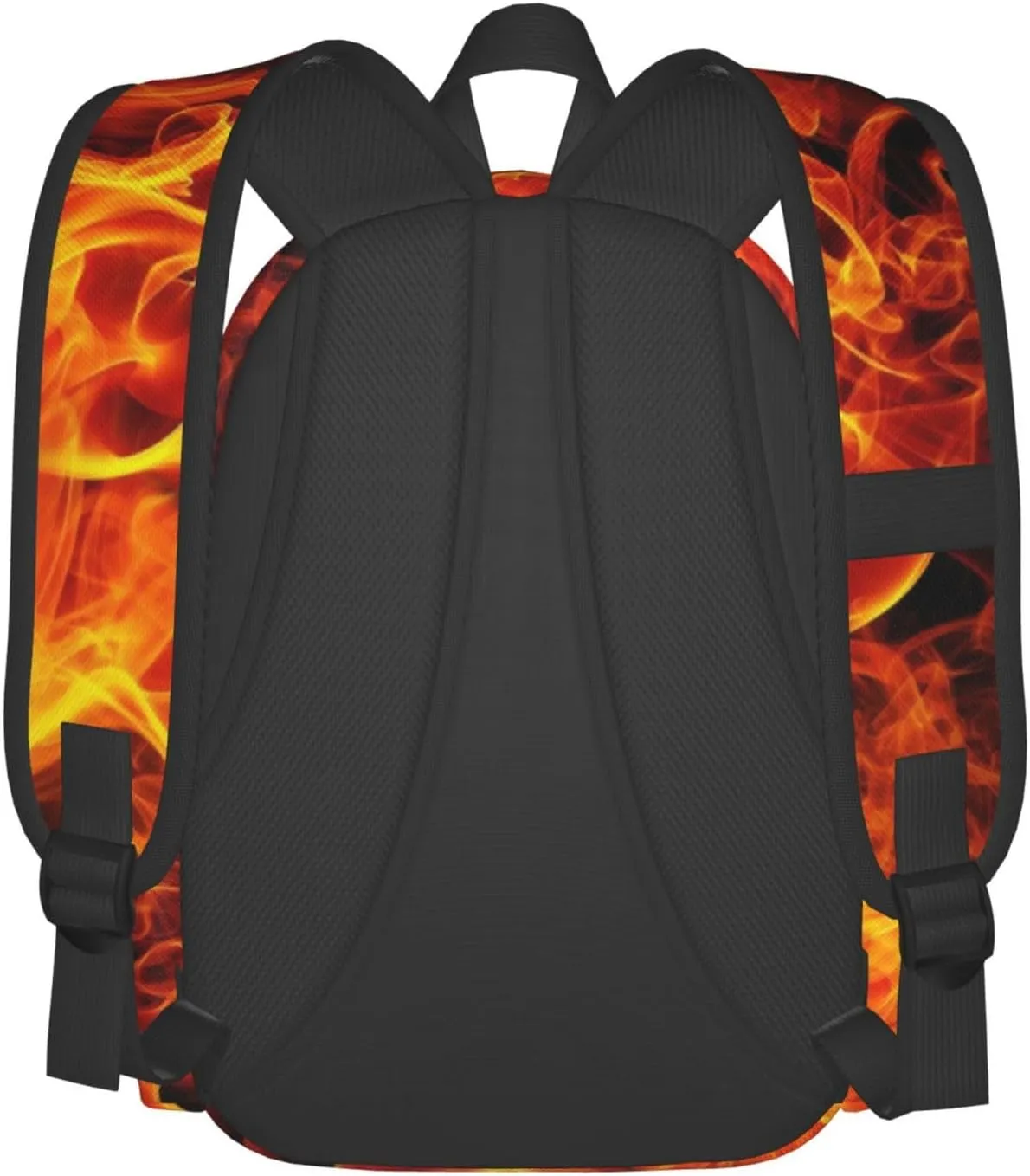 Orange Red Fire Flame Backpacks 15 Inch Laptop Backpack Multipurpose Double Shoulder Bag for Men Women Gifts