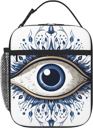 OSAM SPACE Egyptian Eye Lunch Bag Insulated, Ancient Leakproof Lunch Box Tote Bag Cooler Lunch Organizer for Work Picnic Travel Camping Lunch Box for Women