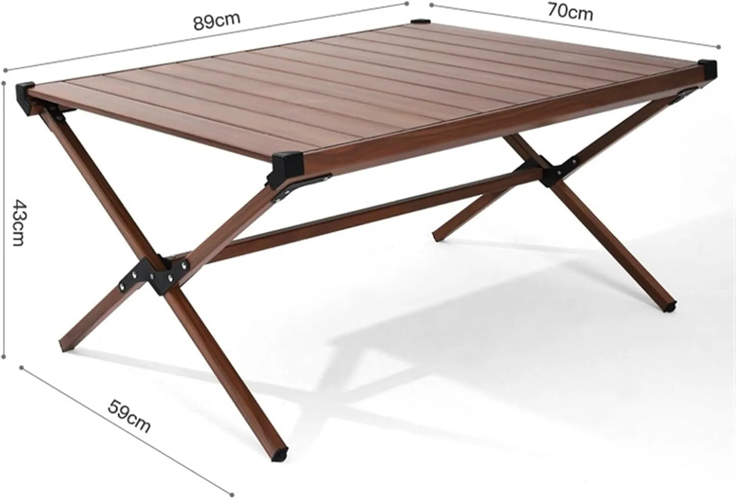 Outdoor Camping Table Outdoor Table Foldable Fold Up Portable Camping Folding Table Aluminum Alloy Table Camping Furniture(A,89 * 70 * 43cm)