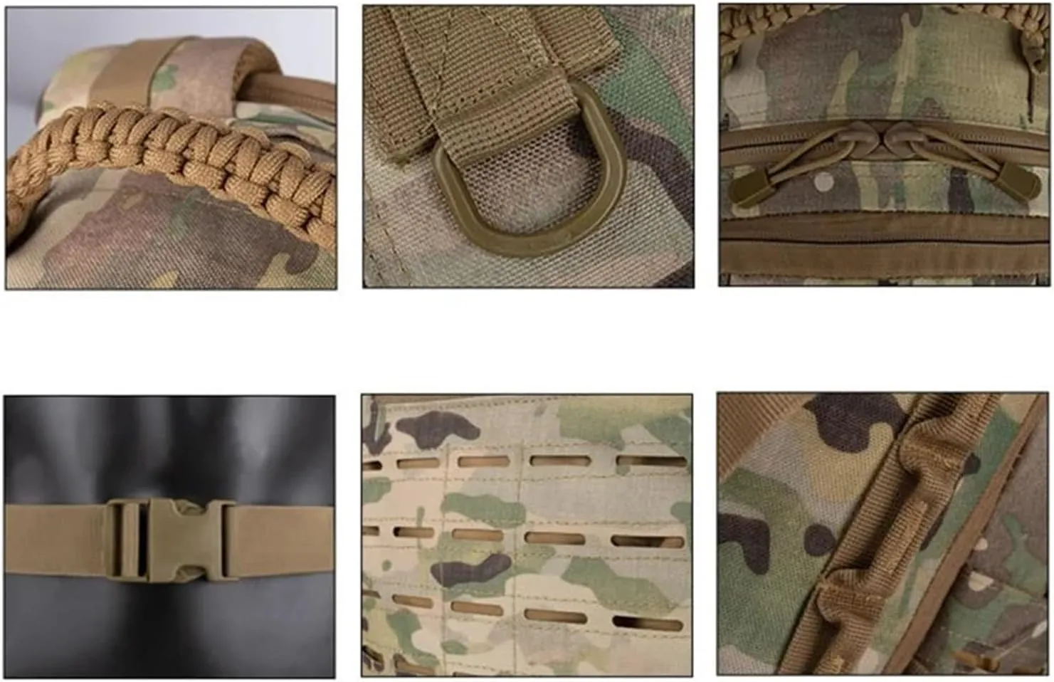 Outdoor Trekking Bag Large Frame Backpack(Mud)