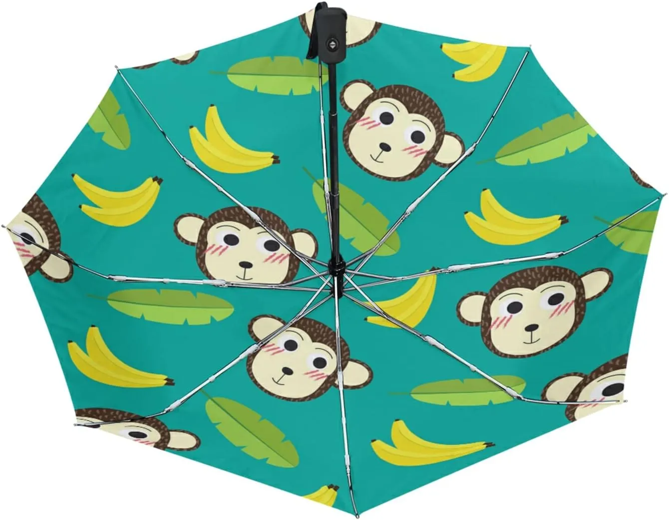 Oyihfvs Automatic Windproof Waterproof Umbrella, Folding Umbrella Reinforced Portable Automatic Compact Anti-UV Sun rain Auto Open/Close