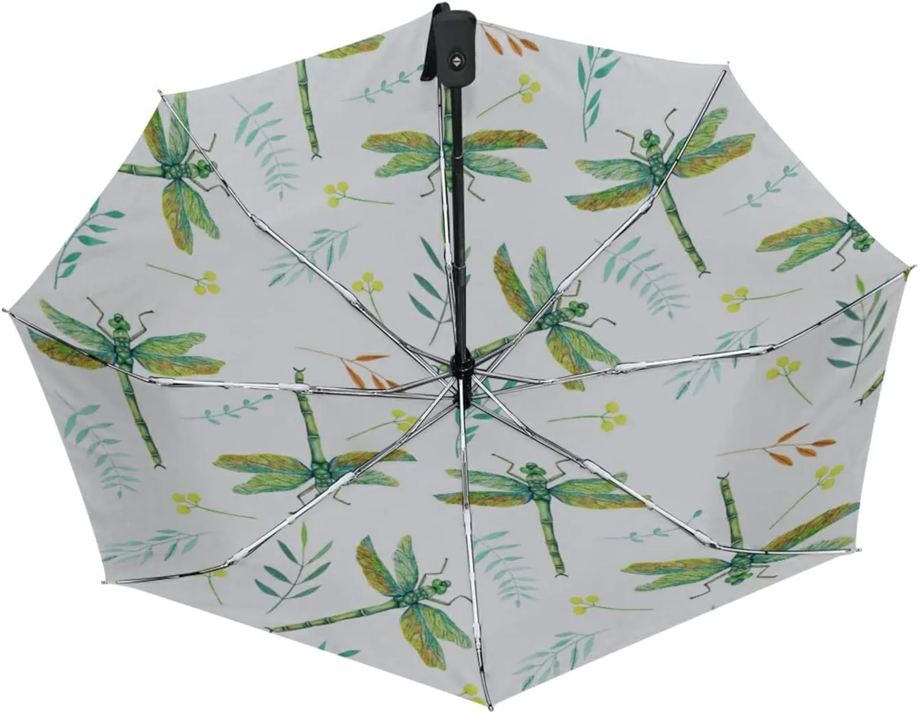Oyihfvs Automatic Windproof Waterproof Umbrella, Folding Umbrella Reinforced Portable Automatic Compact Anti-UV Sun rain Auto Open/Close