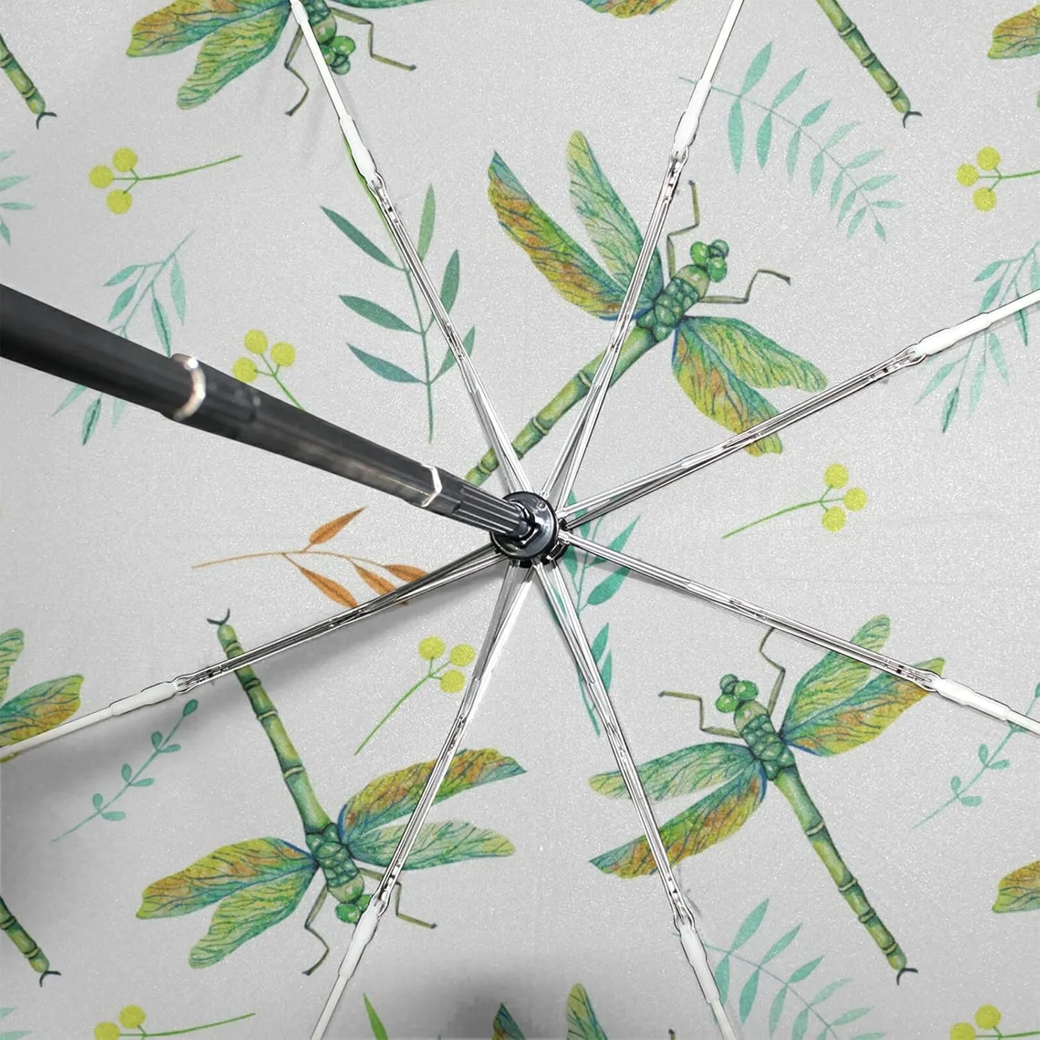 Oyihfvs Automatic Windproof Waterproof Umbrella, Folding Umbrella Reinforced Portable Automatic Compact Anti-UV Sun rain Auto Open/Close