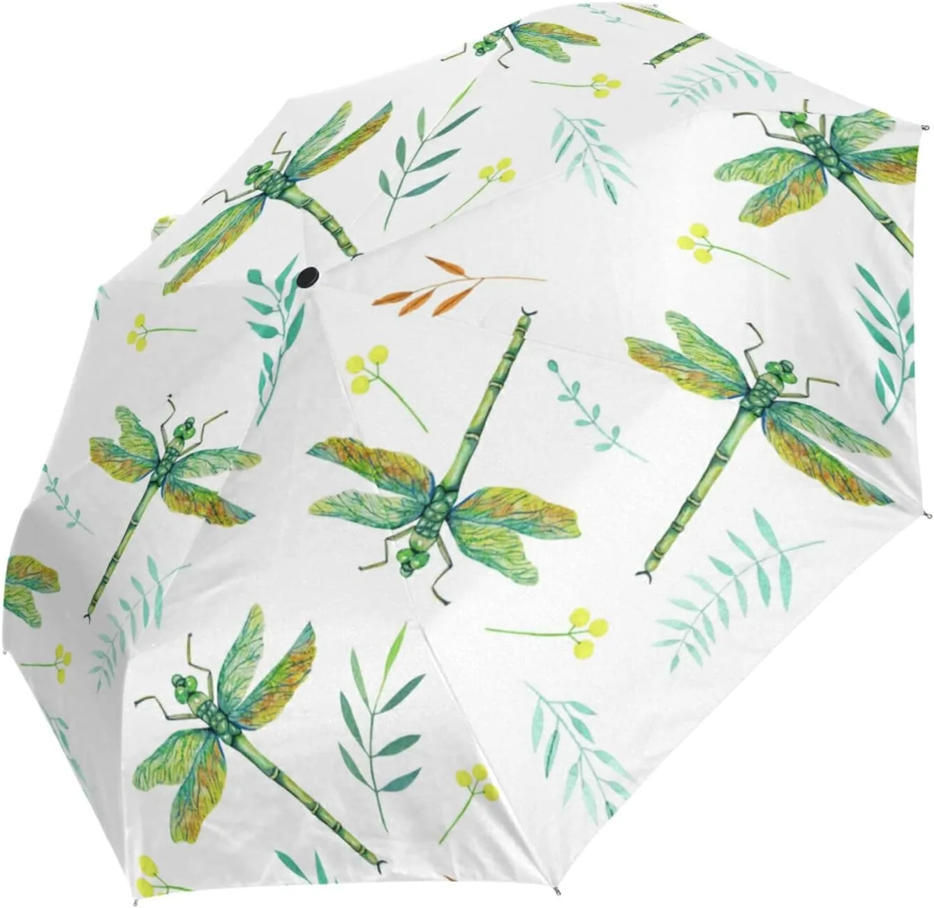 Oyihfvs Automatic Windproof Waterproof Umbrella, Folding Umbrella Reinforced Portable Automatic Compact Anti-UV Sun rain Auto Open/Close