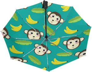 Oyihfvs Automatic Windproof Waterproof Umbrella, Folding Umbrella Reinforced Portable Automatic Compact Anti-UV Sun rain Auto Open/Close