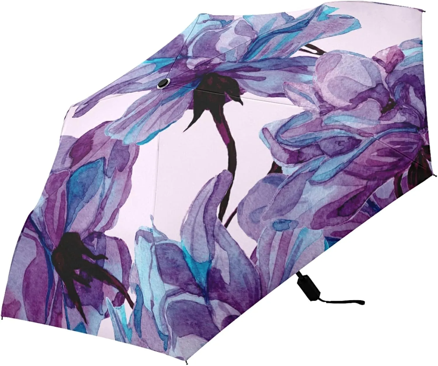 Oyihfvs Parasol Folding Umbrella, Reinforced Windproof Waterproof, Portable Compact Anti-UV Sun Rain Protection for Travel Outdoor