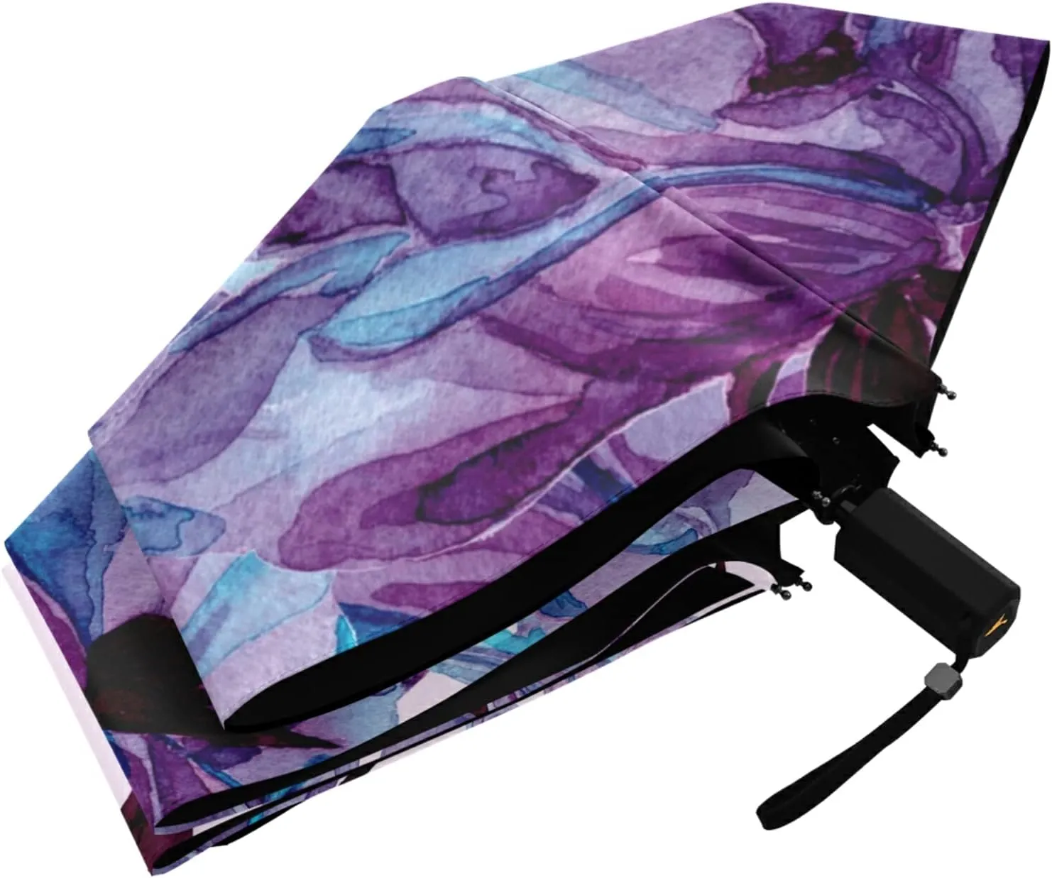 Oyihfvs Parasol Folding Umbrella, Reinforced Windproof Waterproof, Portable Compact Anti-UV Sun Rain Protection for Travel Outdoor