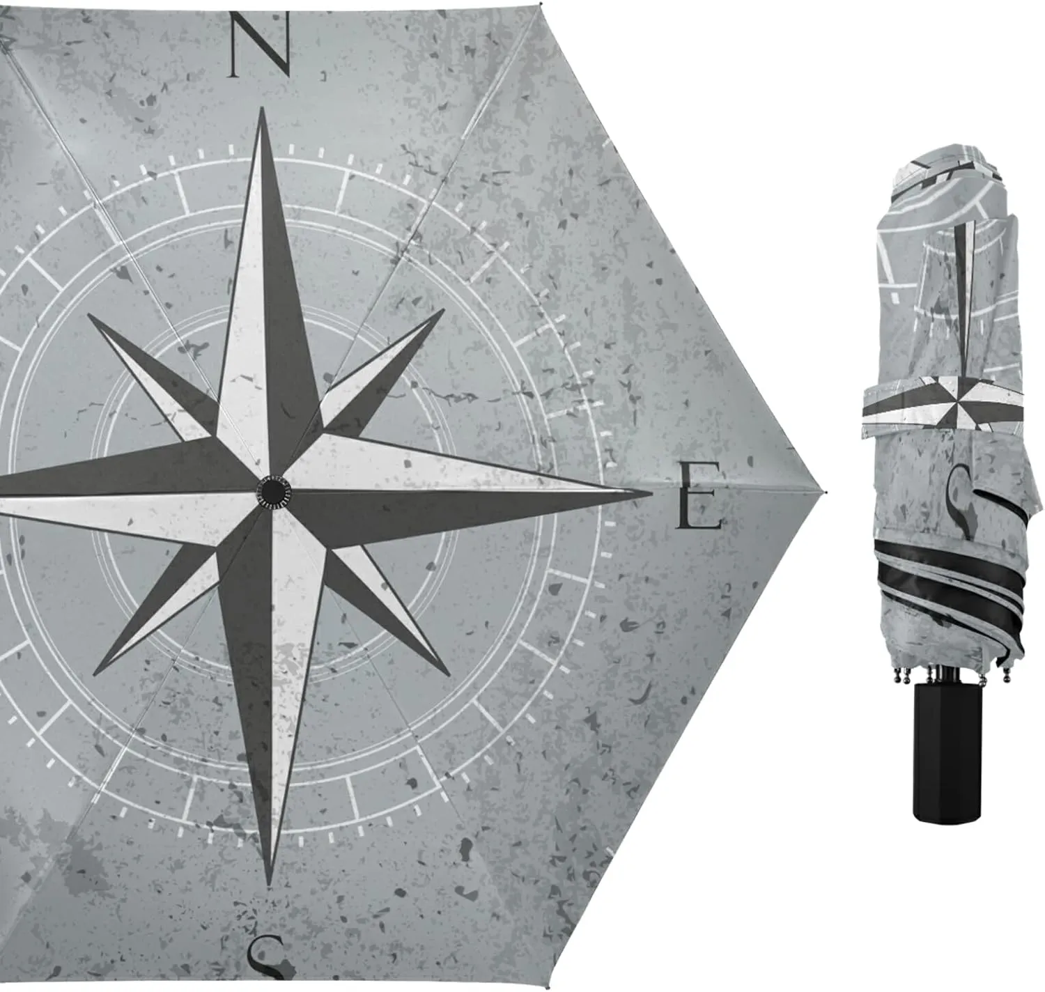 Oyihfvs Parasol Folding Umbrella, Reinforced Windproof Waterproof, Portable Compact Anti-UV Sun Rain Protection for Travel Outdoor