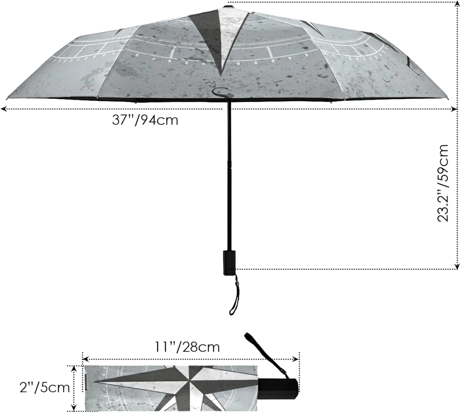 Oyihfvs Parasol Folding Umbrella, Reinforced Windproof Waterproof, Portable Compact Anti-UV Sun Rain Protection for Travel Outdoor