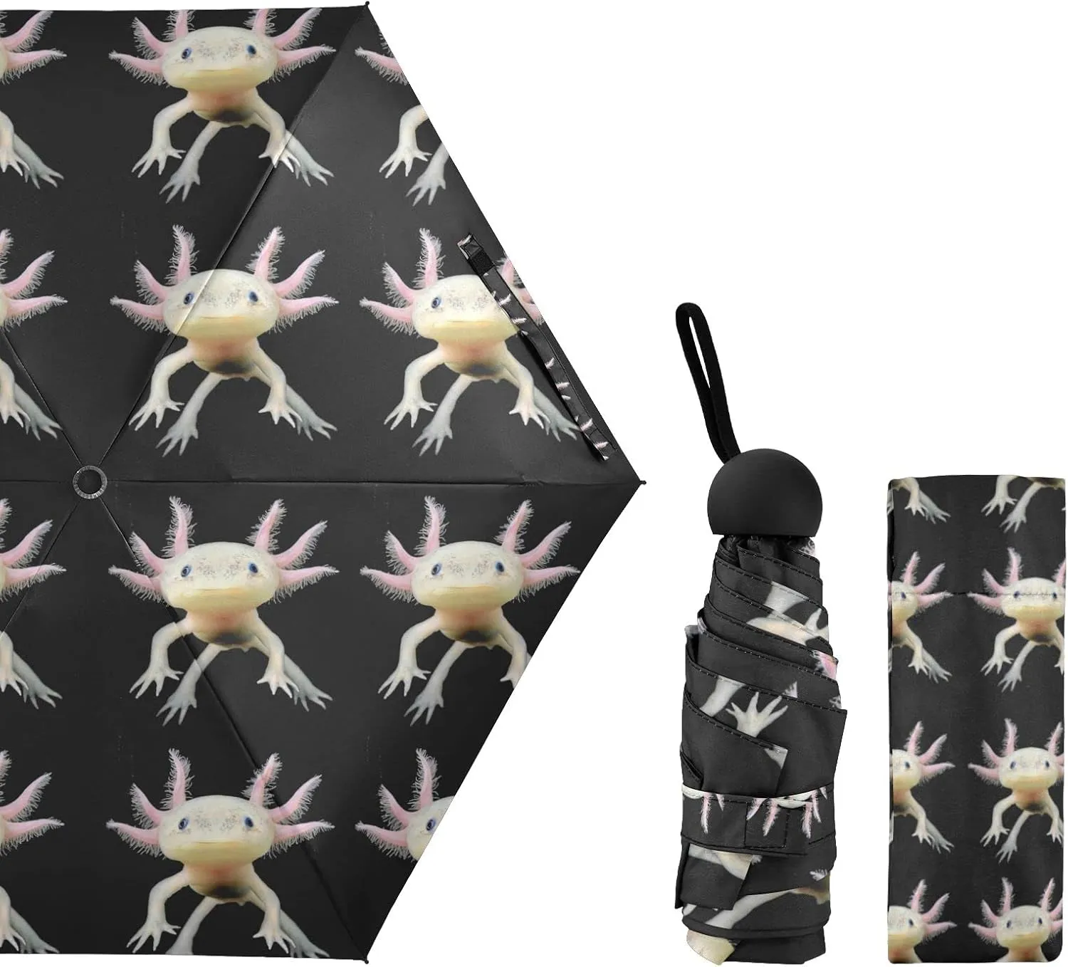 Oyihfvs Parasol Folding Umbrella, Reinforced Windproof Waterproof, Portable Compact Anti-UV Sun Rain Protection for Travel Outdoor