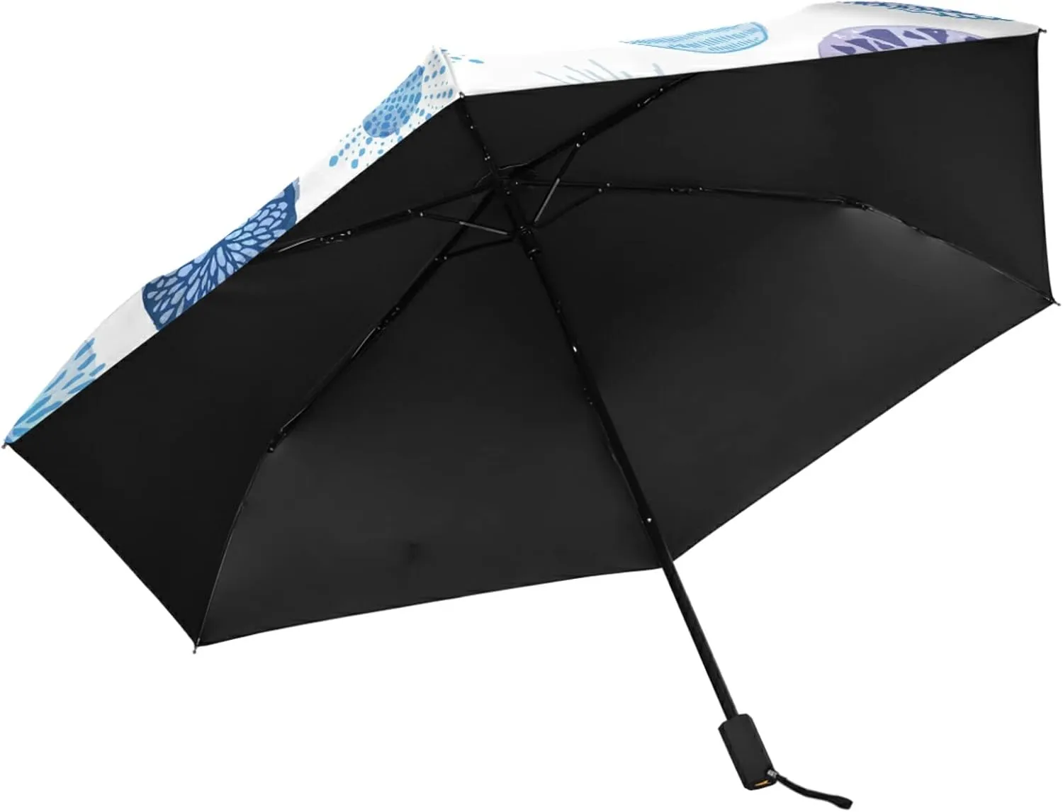 Oyihfvs Parasol Folding Umbrella, Reinforced Windproof Waterproof, Portable Compact Anti-UV Sun Rain Protection for Travel Outdoor
