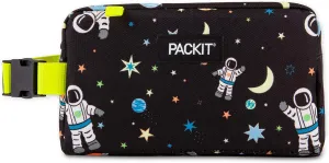 PackIt Freezable Snack Box, Spaceman, Built with EcoFreeze Technology, Collapsible, Reusable, Zip Closure with Buckle Handle, Great for All Ages and Fresh Snacks on the go