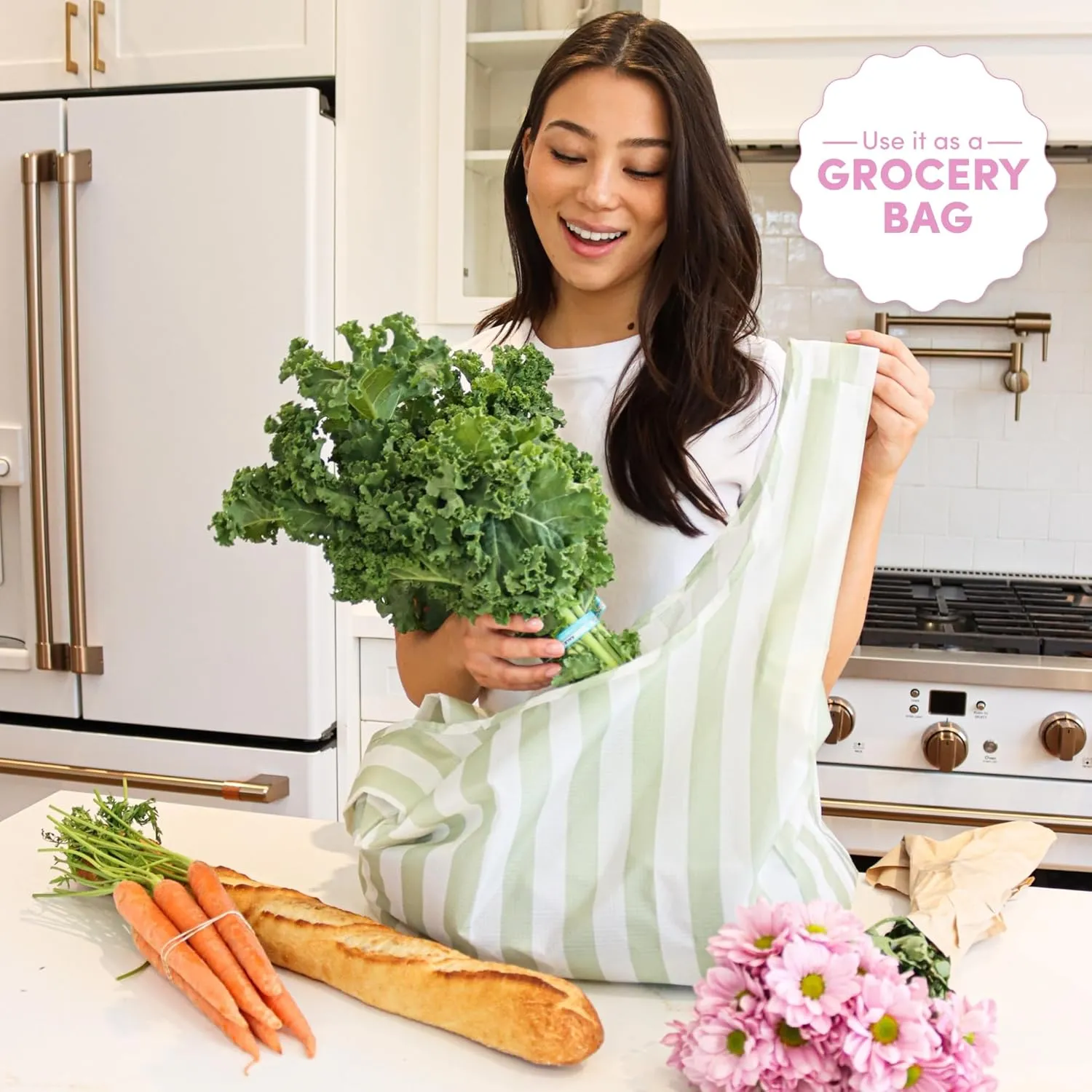 Papaya Reusable Everything Bag, Eco-Friendly, Grocery, Shopping, Washable, Foldable, Travel & Baby Essentials
