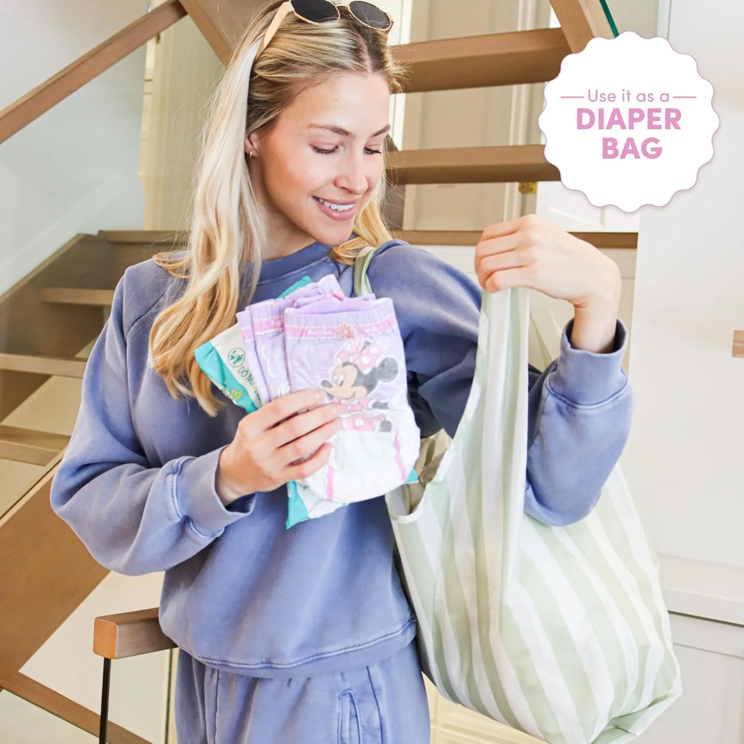 Papaya Reusable Everything Bag, Eco-Friendly, Grocery, Shopping, Washable, Foldable, Travel & Baby Essentials