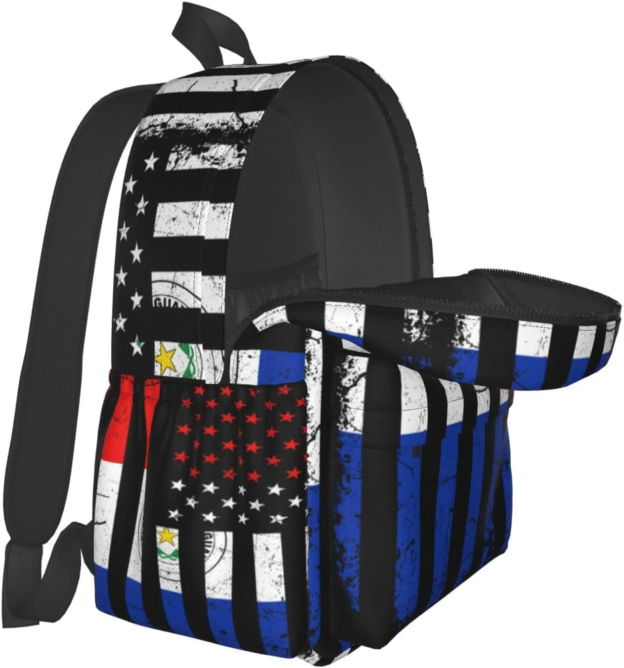 Paraguayan American Flag Paraguay Roots America Laptop Backpack Work Travel Backpacks Business Rucksack Casual Outdoor Daypack with Adjustable Strap Bags for Sports Office Gym Hiking