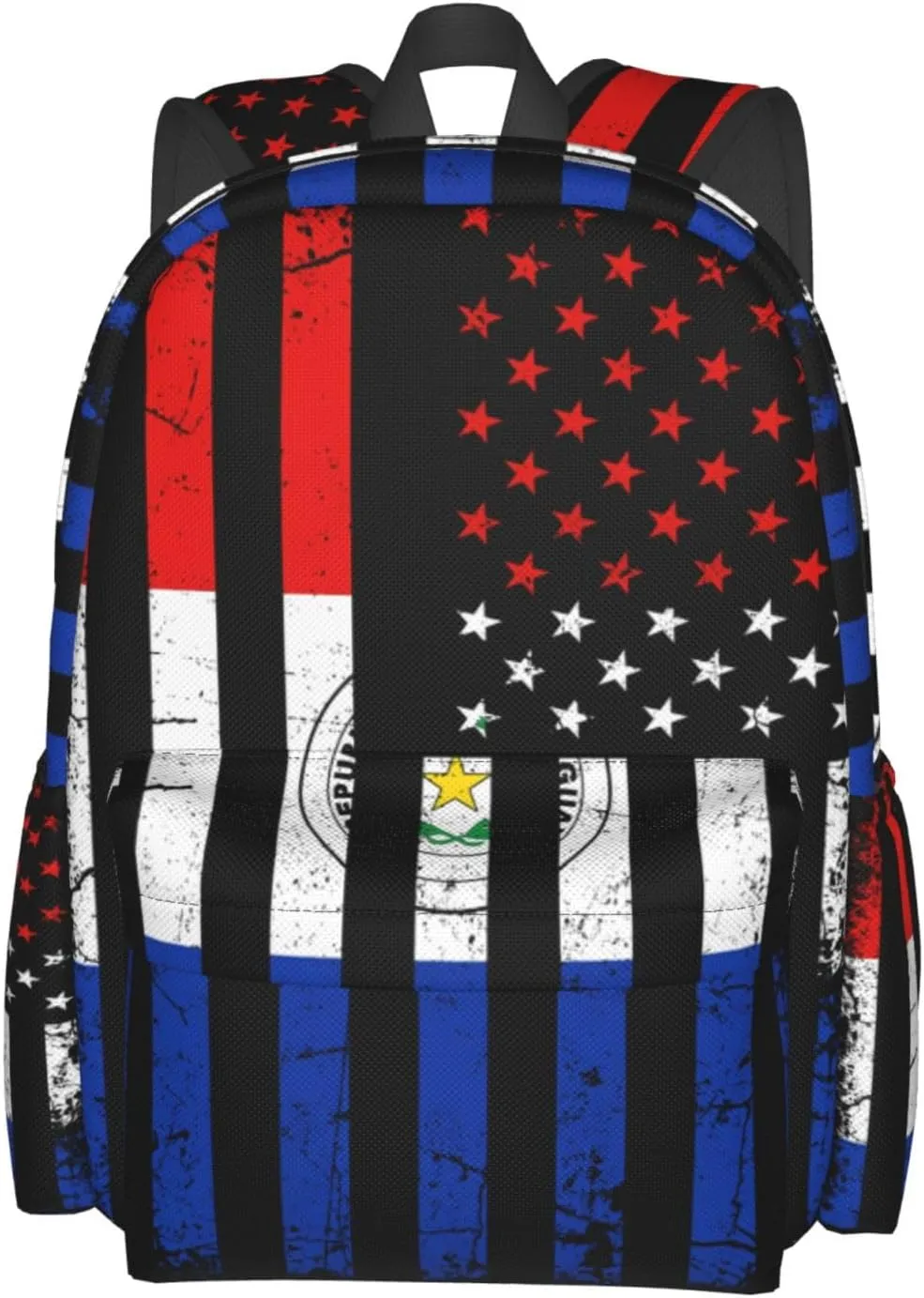 Paraguayan American Flag Paraguay Roots America Laptop Backpack Work Travel Backpacks Business Rucksack Casual Outdoor Daypack with Adjustable Strap Bags for Sports Office Gym Hiking