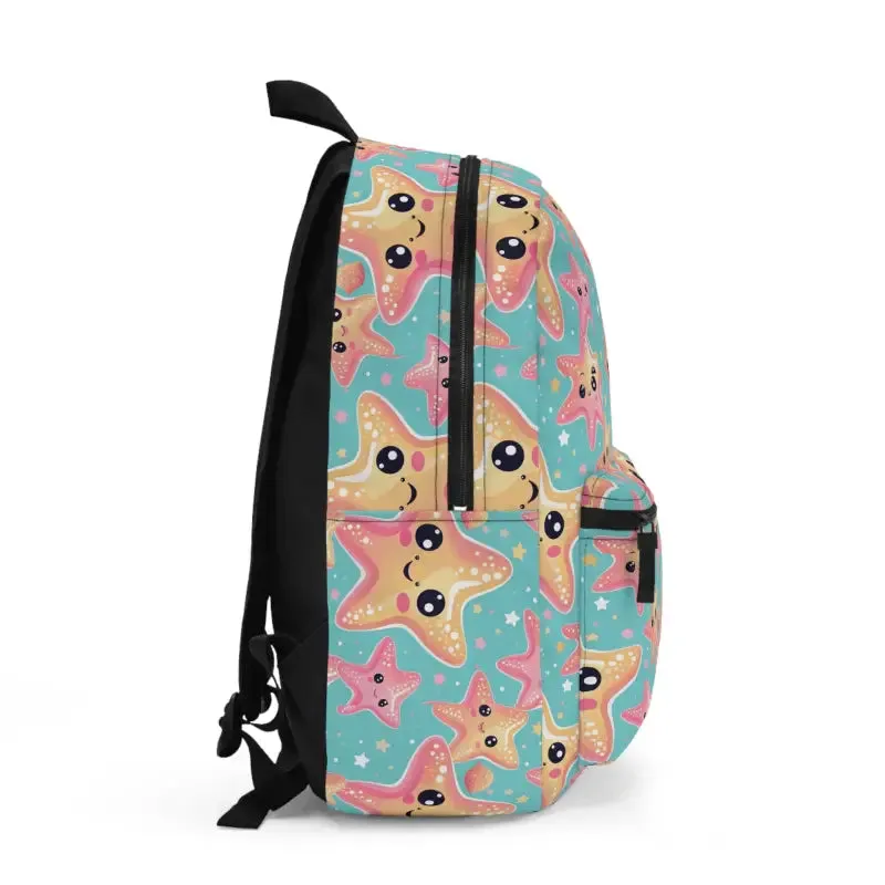 Pastel Starfish Backpack for Trendy Chic Style