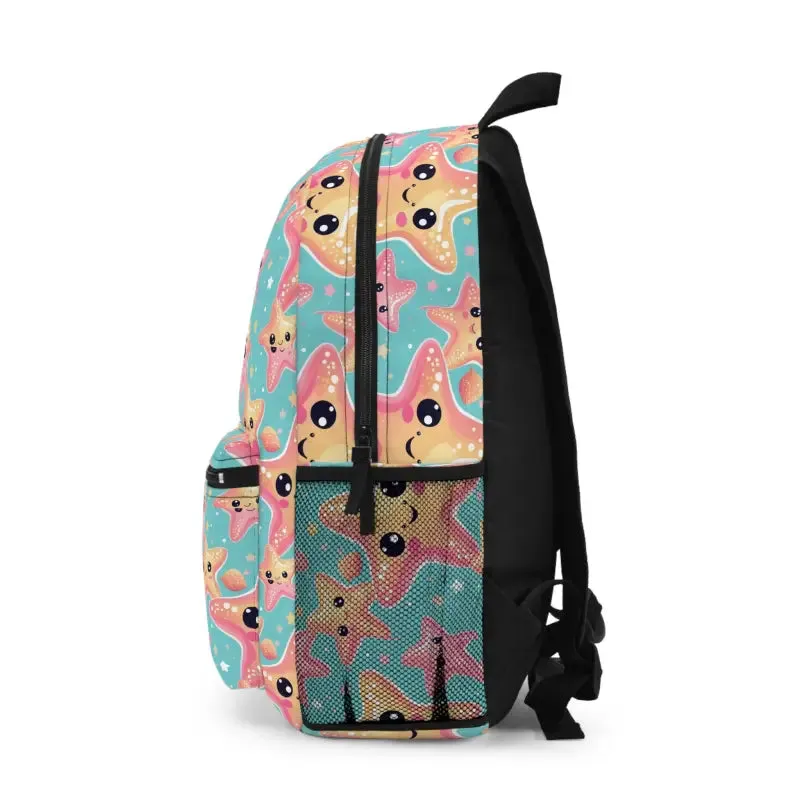 Pastel Starfish Backpack for Trendy Chic Style