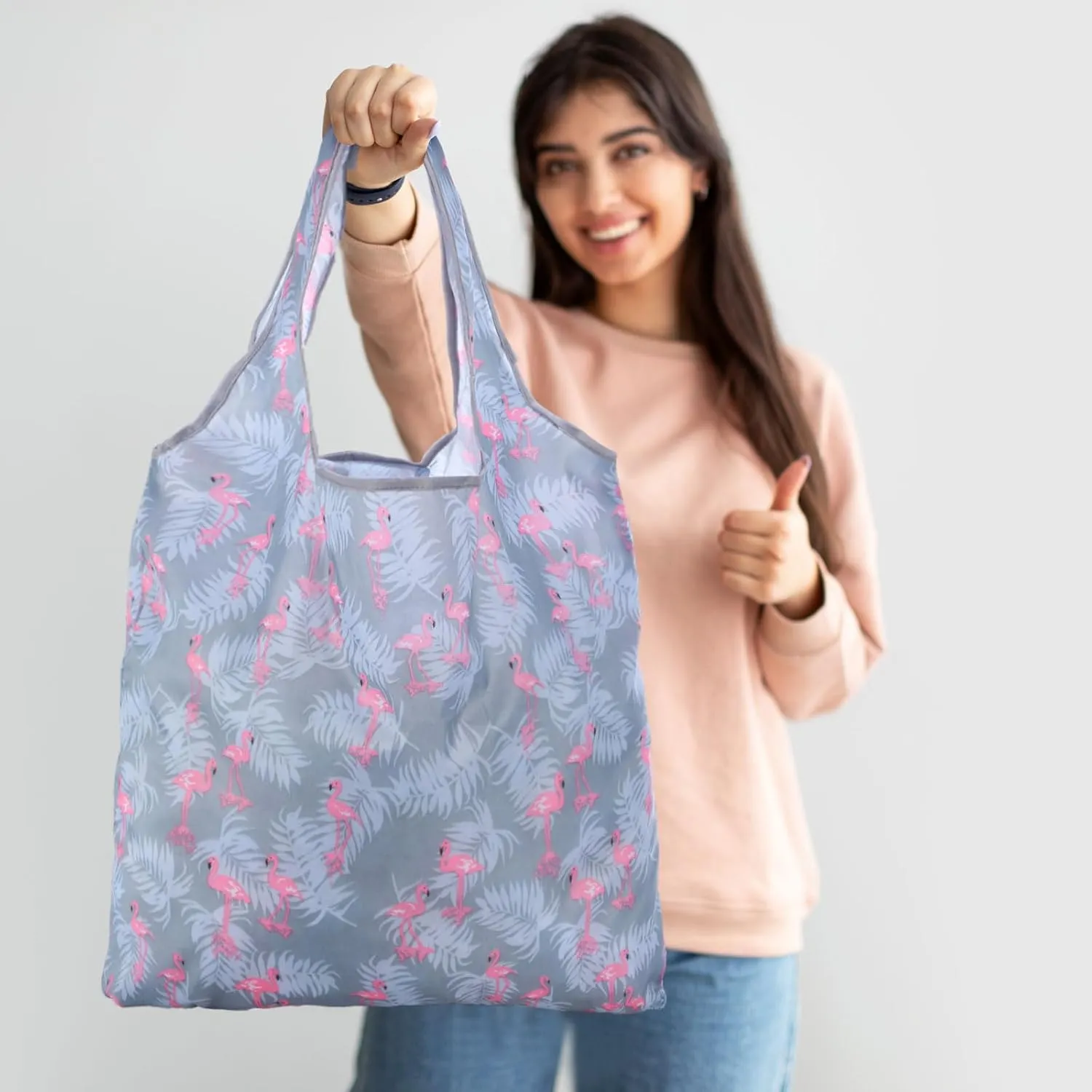 Paterr 50 Pack Reusable Grocery Bags Foldable Shopping Bags Bulk Washable Grocery Tote with Carry Pouch for Groceries